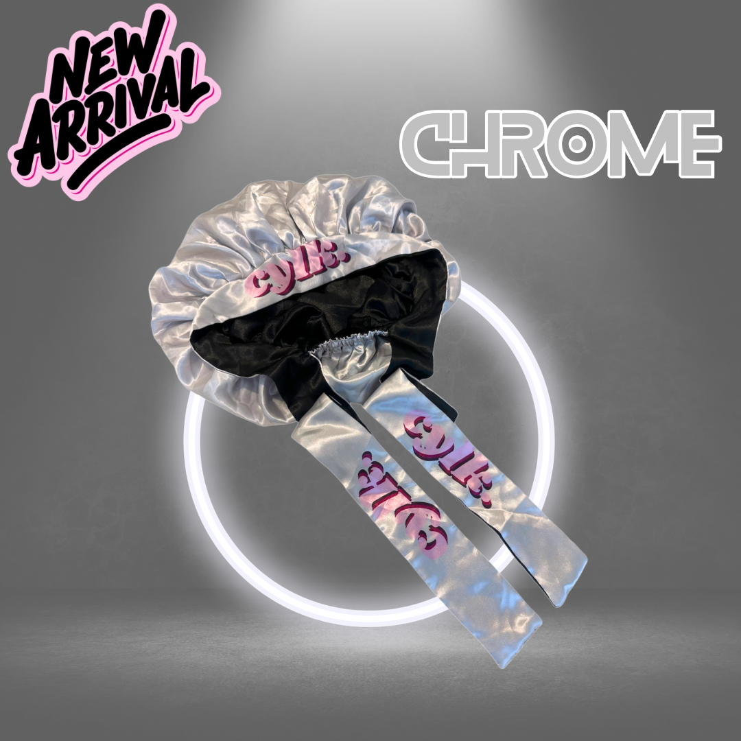 Reversible Silk Bonnet - Chrome