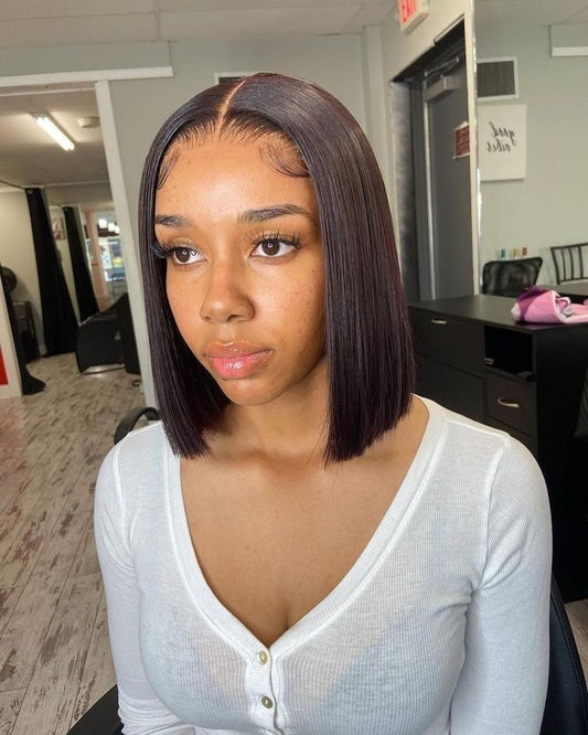 bob wigs| straight bob wig| hd lace bob | wigs| sleek straight| raw hair wigs| middle part bob wig|
