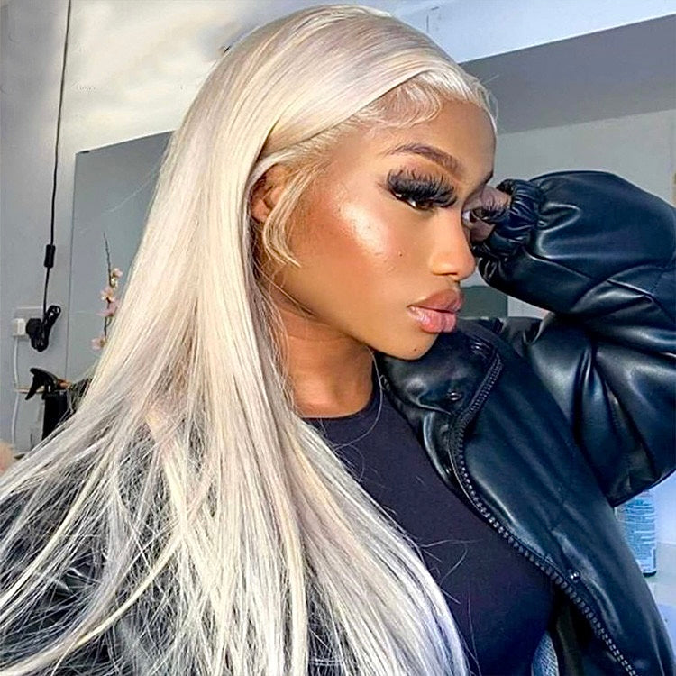 NICKI Bone Straight HD Lace Wig Human Hair Wigs cylk