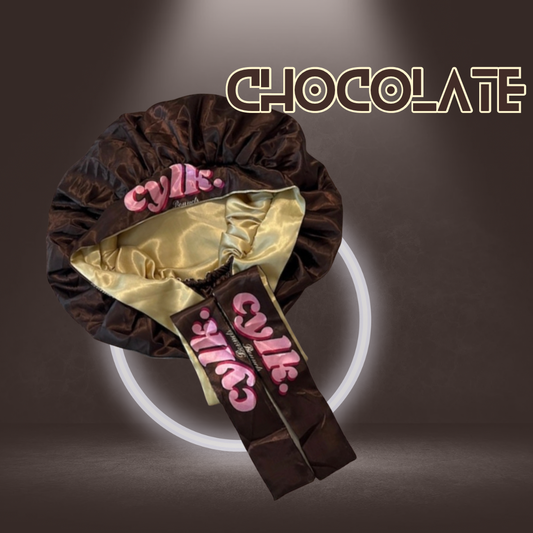 Reversible Silk Bonnet - Chocolate